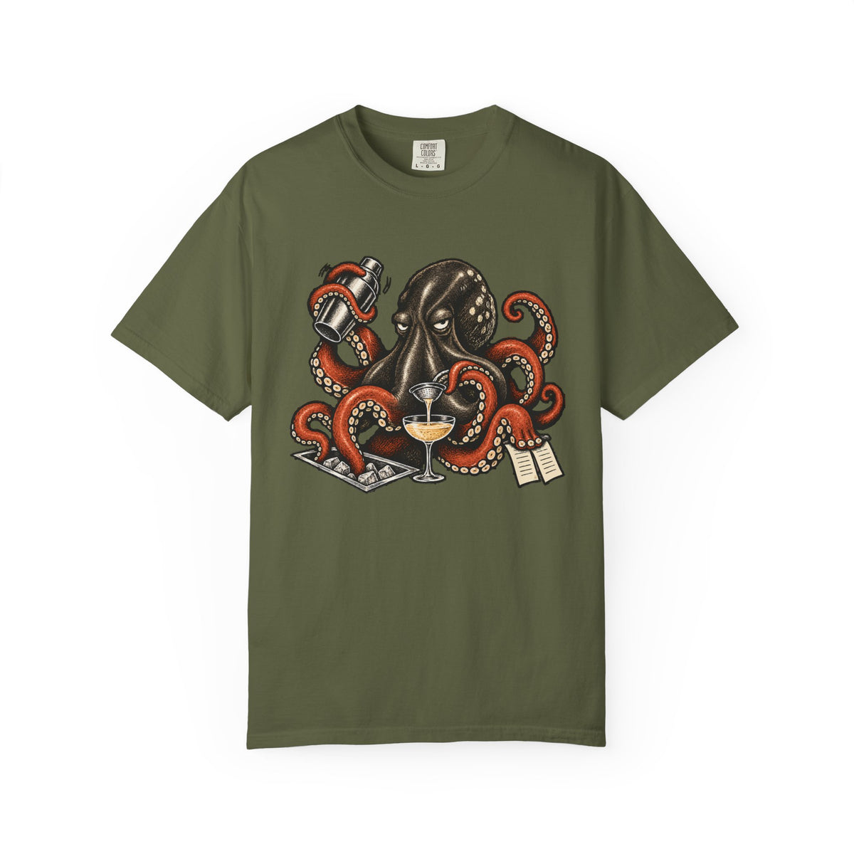 Octopus Bartender T-Shirt